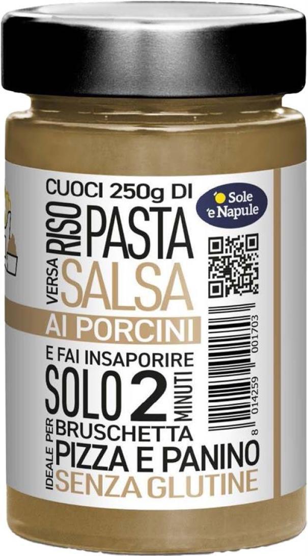 o' sole e' napule deliziosa salsa ai funghi porcini per pasta e condimenti o sole 'e napule 190 gr. - foto 1