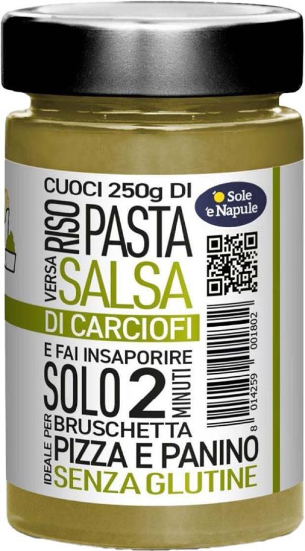 o' sole e' napule salsa per pasta e condimento ai carciofi 'o sole 'e napule 190 gr. - foto 1