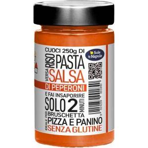 Salsa per pasta e condimenti ai peperoni o sole 'e napule 190 gr.