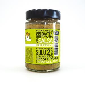 Confezione in vetro singola di salsa di zucchine  da 190 gr.