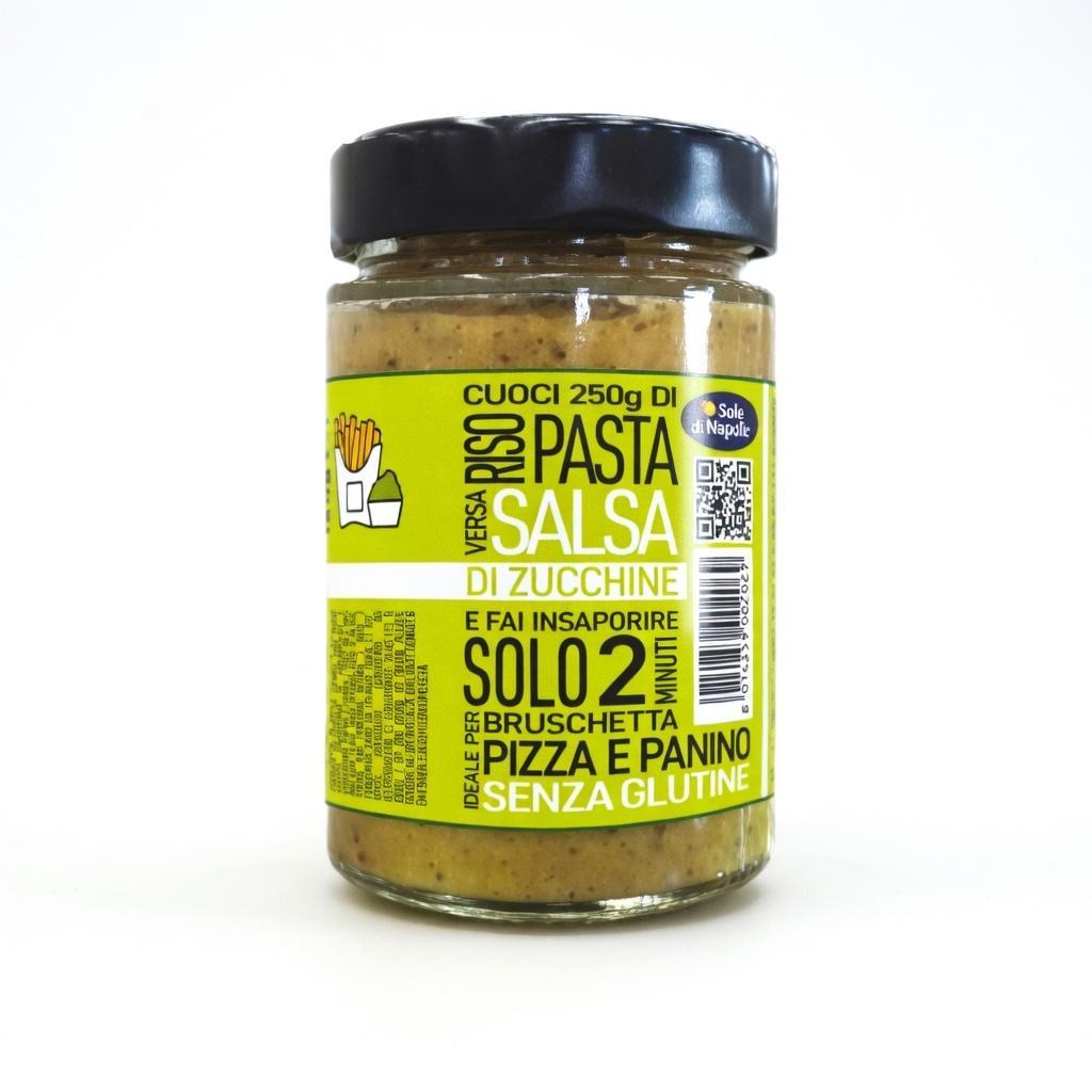 o' sole e' napule confezione in vetro singola di salsa di zucchine o' sole e' napule da 190 gr. - foto 1