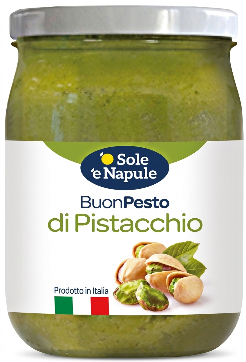 o' sole e' napule pesto di pistacchio 'o sole 'e napule 560 gr. - foto 1