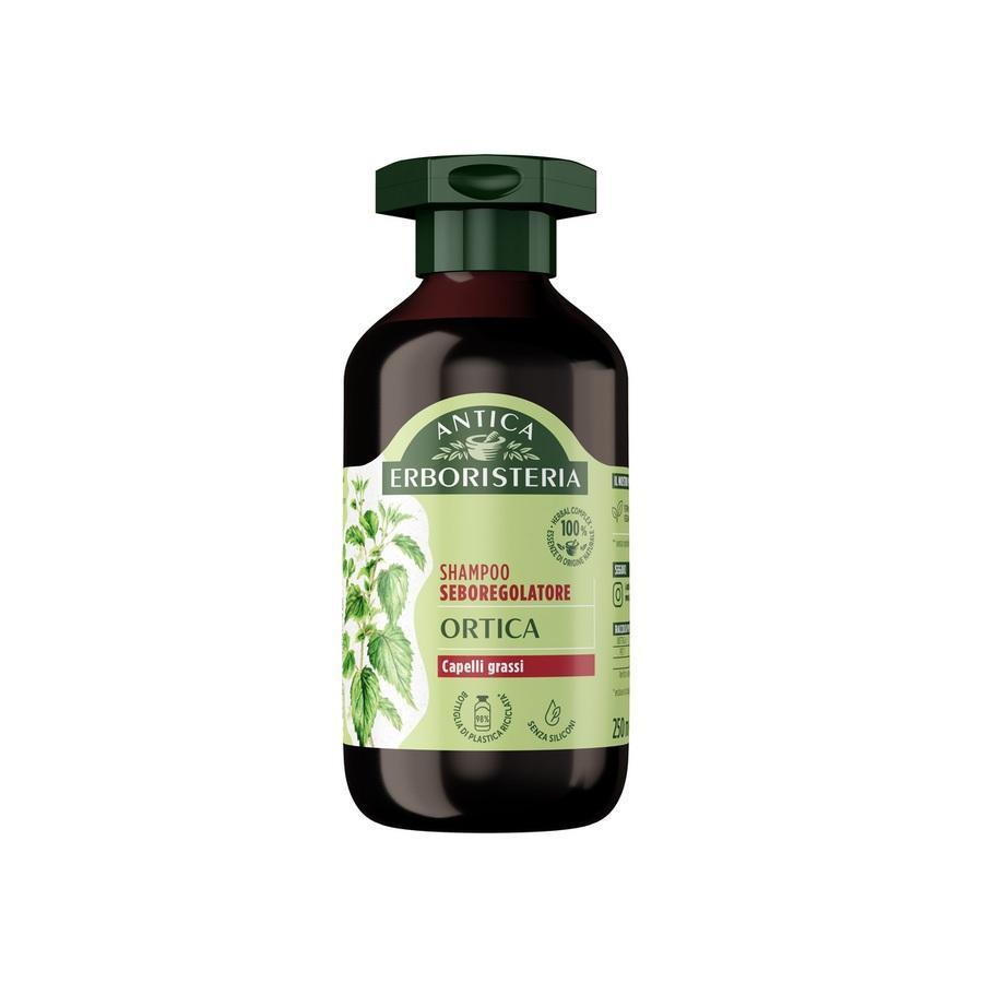 antica erboristeria shampoo seboregolatore con essenze di origine naturale all'ortica per capelli grassi antica erboristeria 250 ml. - foto 1