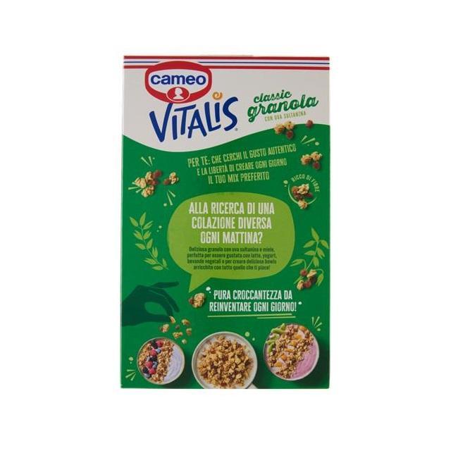 cameo granola con uva sultanina cameo vitalis classic da 500 gr. - foto 2
