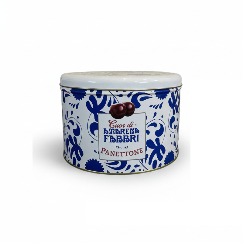 fabbri pandoro fabbri cuor di amarena in confezione di latta da 750 gr. - foto 1