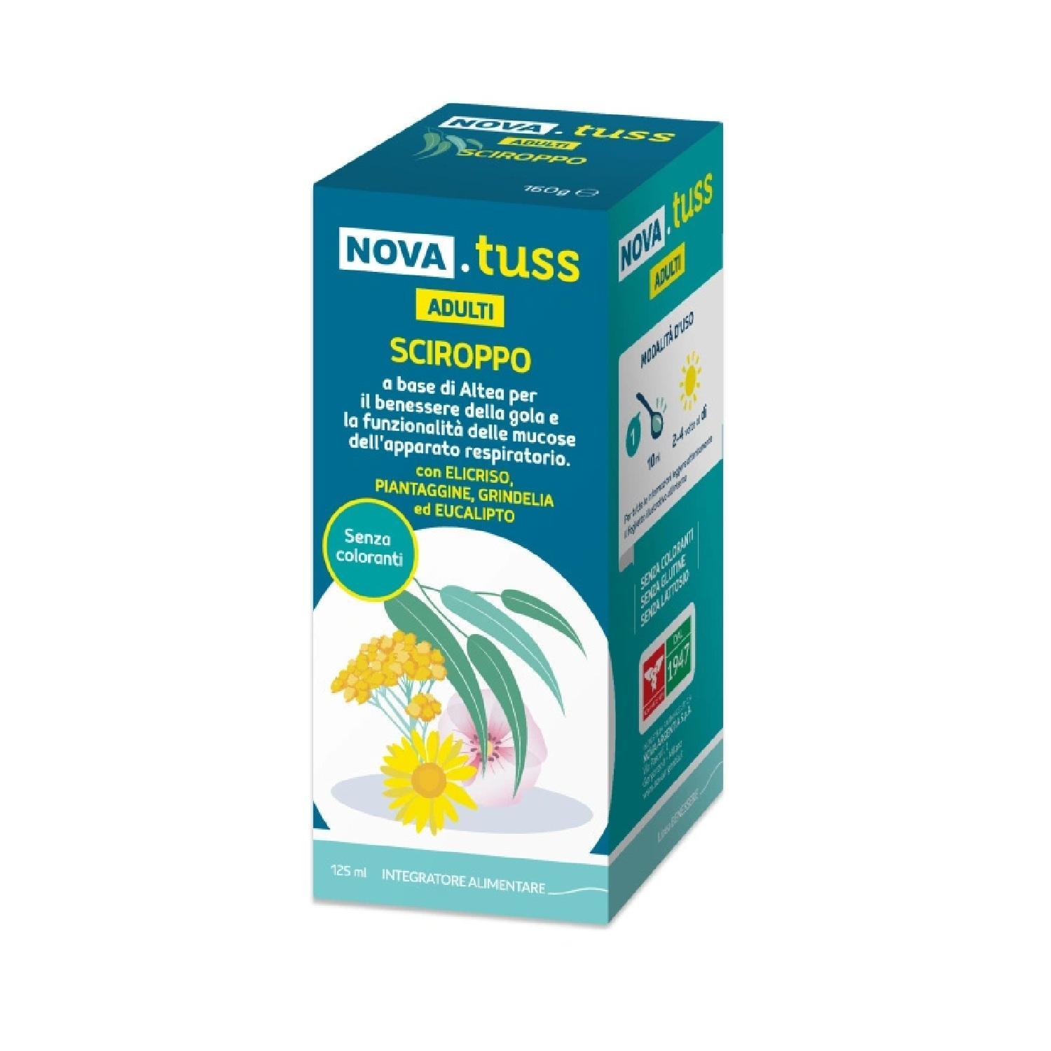 nova argentia sciroppo per la tosse adulti nova tuss nova argentia 160 gr. - foto 1