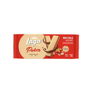 Wafer alla nocciola poker  150 gr.