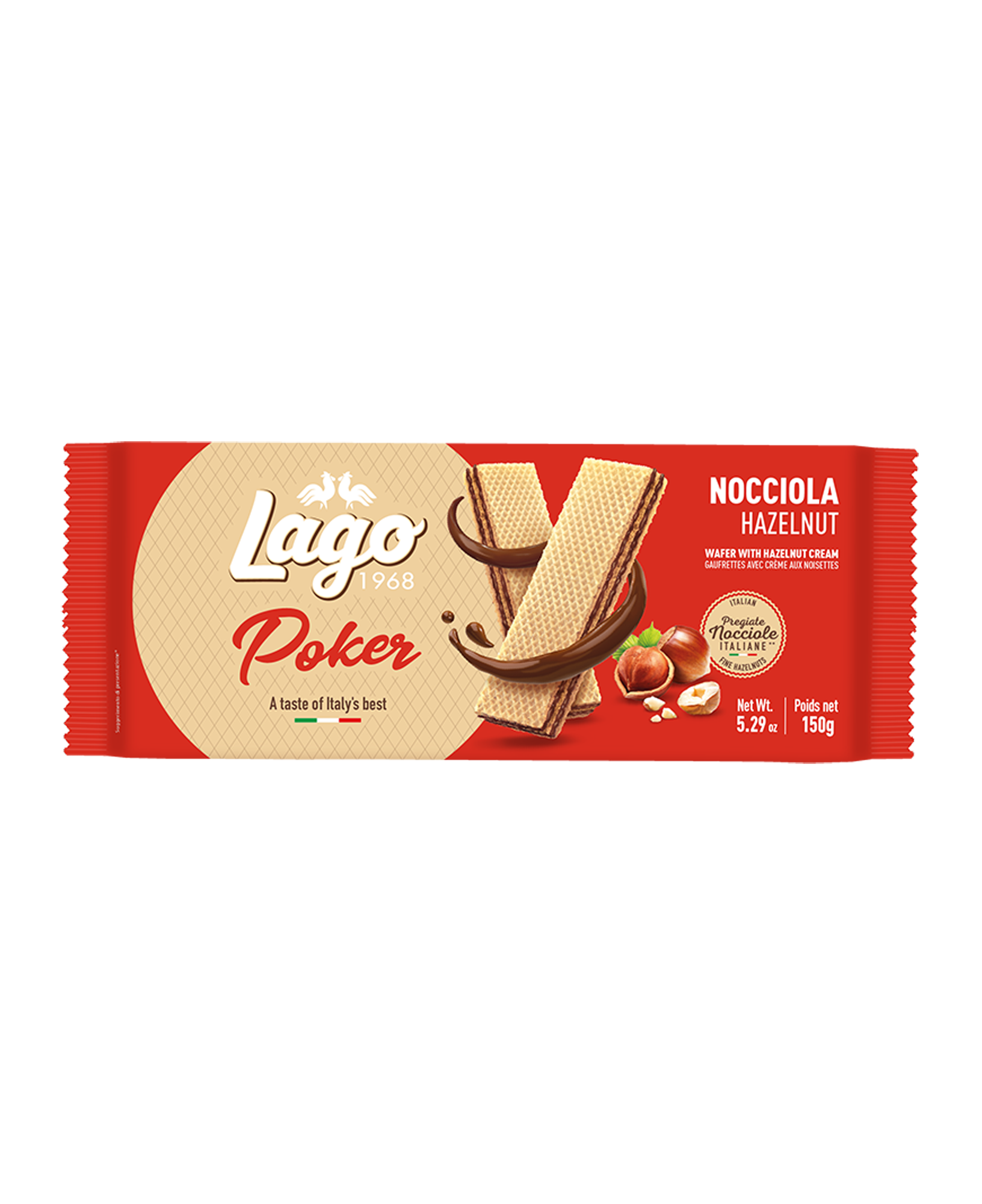 lago wafer alla nocciola poker lago 150 gr. - foto 1