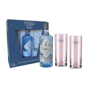 Gin tonic premium original dry  700 ml. in confezione regalo con 2 tumbler alti