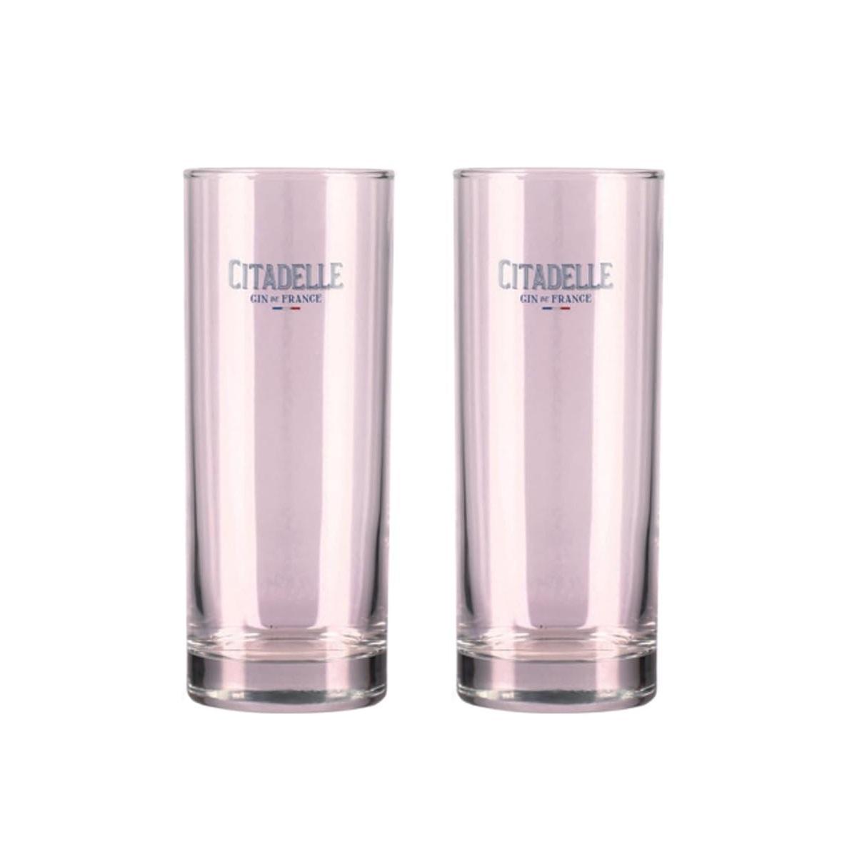 citadelle gin tonic premium original dry citadelle 700 ml. in confezione regalo con 2 tumbler alti - foto 3