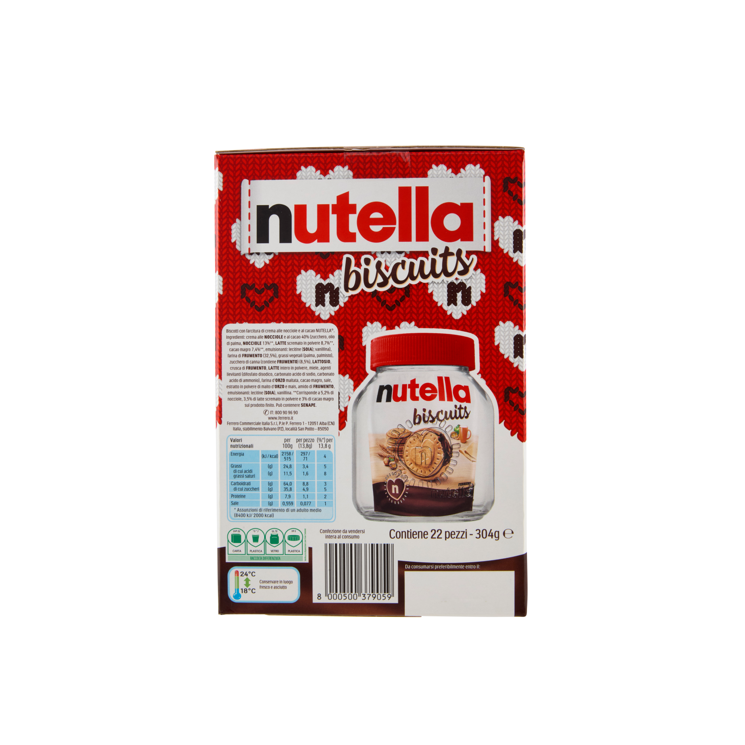 ferrero biscotti nutella biscuits limited edition 22 pz. 304 gr. - foto 3