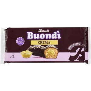Merendina ricoperta di cioccolato e ripiena alla crema buondi da 184 gr.