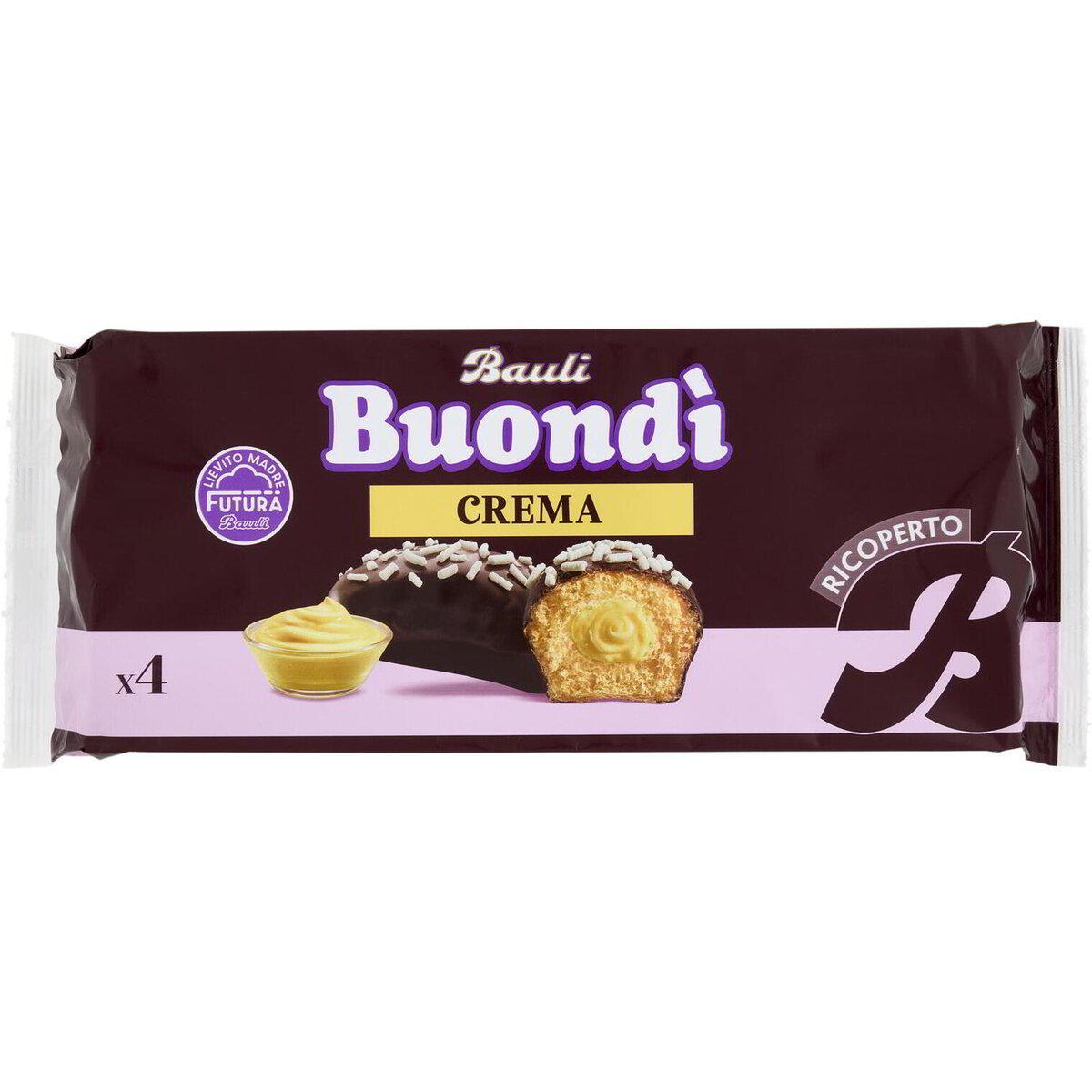 bauli merendina ricoperta di cioccolato e ripiena alla crema buondi da 184 gr. - foto 1