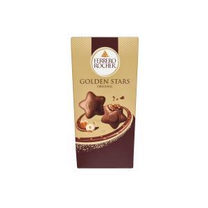 Cioccolata stelle di cioccolato ripiene  rocher golden stars original 10 pz. 115 gr.