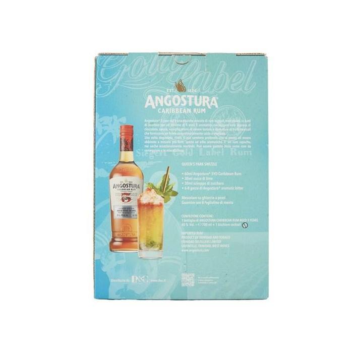 angostura confezione angostura gold rum 5yo 70 cl. con bicchiere omaggio - foto 3