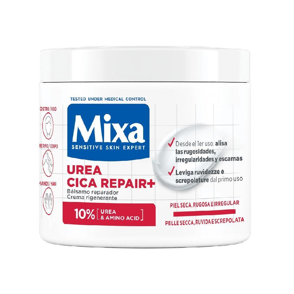 mixa crema rigenerante pelle secca e irregolare vaso mixa body urea cica repair 400 ml. - foto 1
