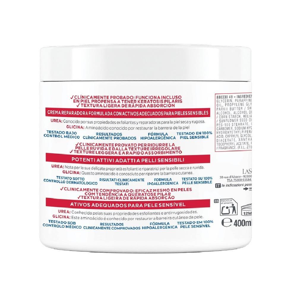 mixa crema rigenerante pelle secca e irregolare vaso mixa body urea cica repair 400 ml. - foto 2