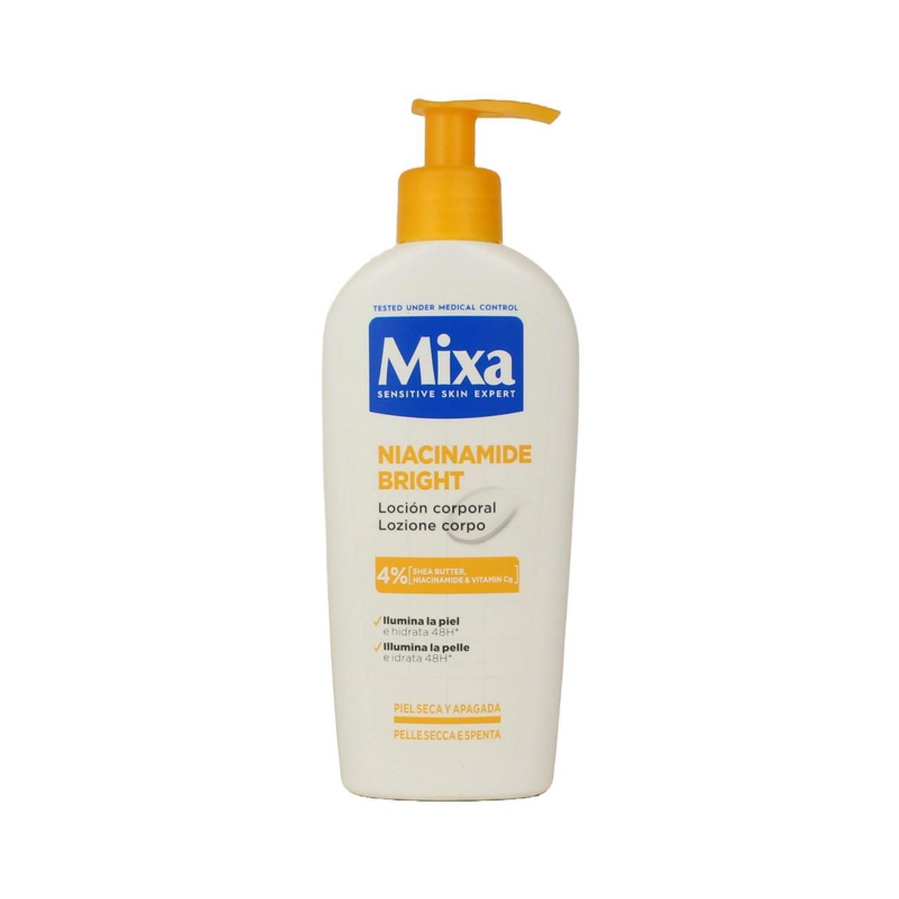 mixa crema anti macchie pelle secca e spenta mixa body niacinamide bright pump 250 ml. - foto 1