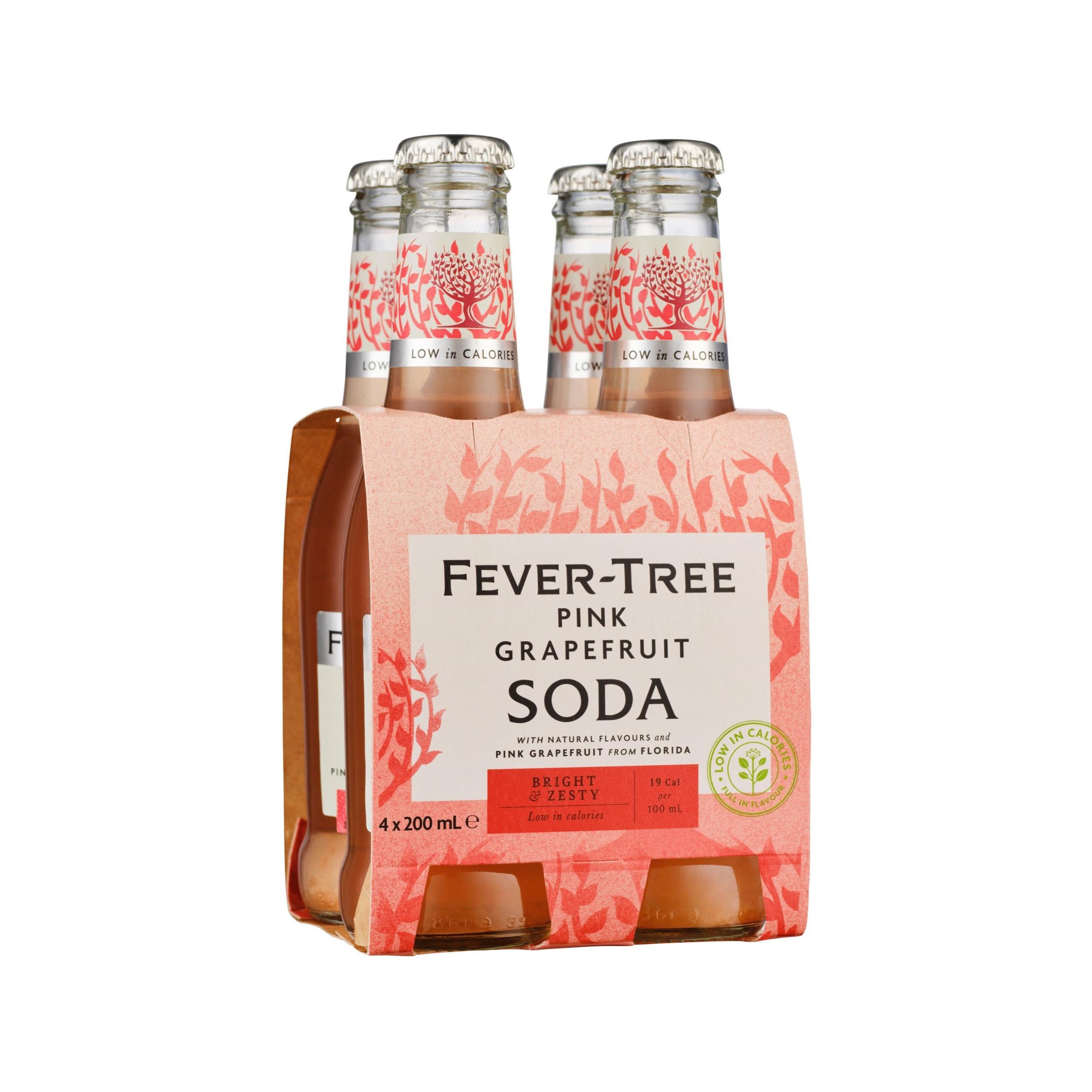 fever-tree soda cocktail aperitivo fever tree pink grapefruit 4 x 20 cl. - foto 1