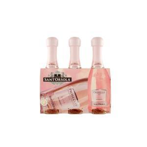 Prosecco doc rose' millesimato casa  3 x 200 ml.