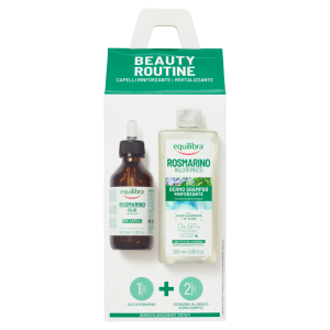 Olio per capelli rinforzante e rivitalizzante al rosmarino da 100 ml. + dermo shampoo da 265 ml.