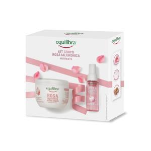 Kit corpo rosa ialuronica  burro + acqua profumata