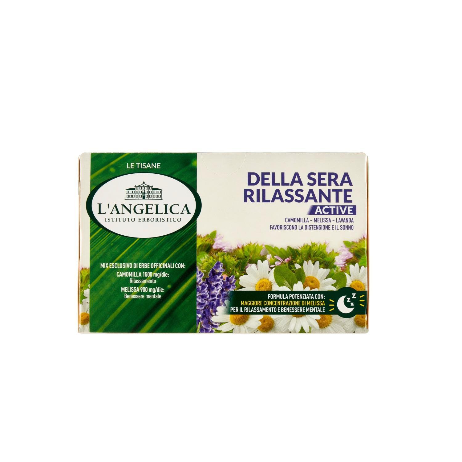 l'angelica tisana rilassante active l'angelica le tisane della sera 18 filtri 27,9 gr. - foto 1