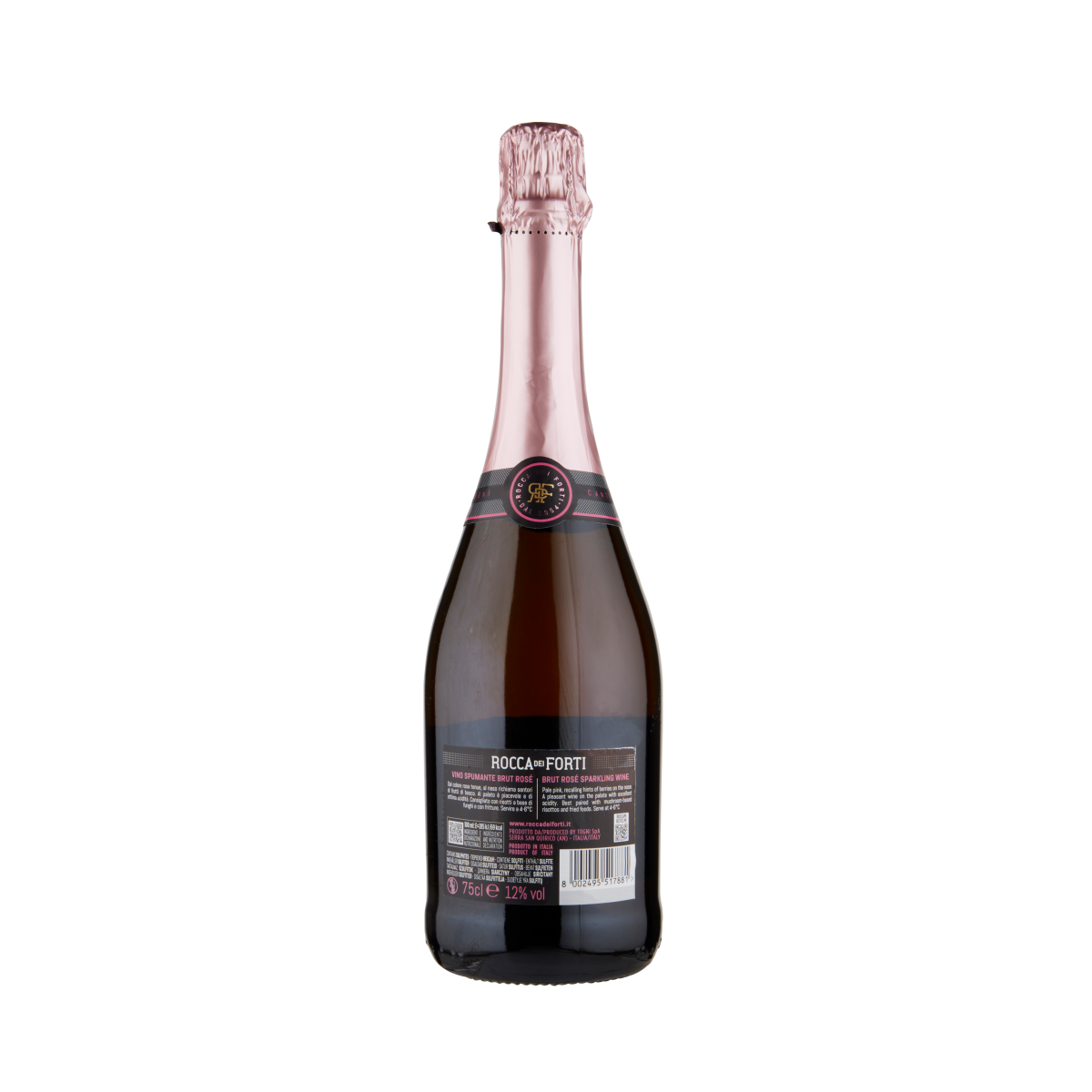 rocca dei forti vino spumante brut rocca dei forti rose 75 cl. - foto 2