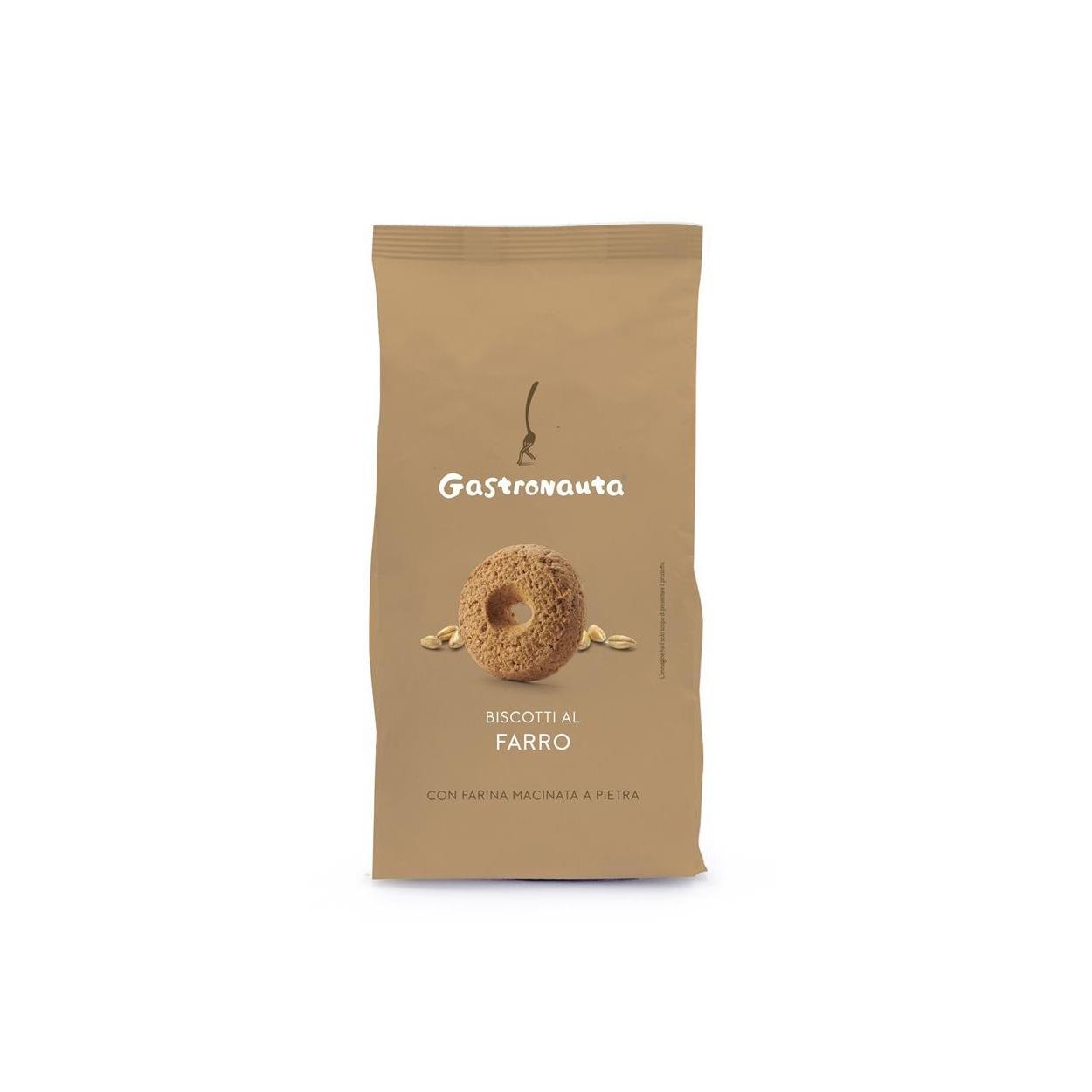 gastronauta biscotti al farro con farina macinata a pietra gastronauta 250 gr. - foto 1