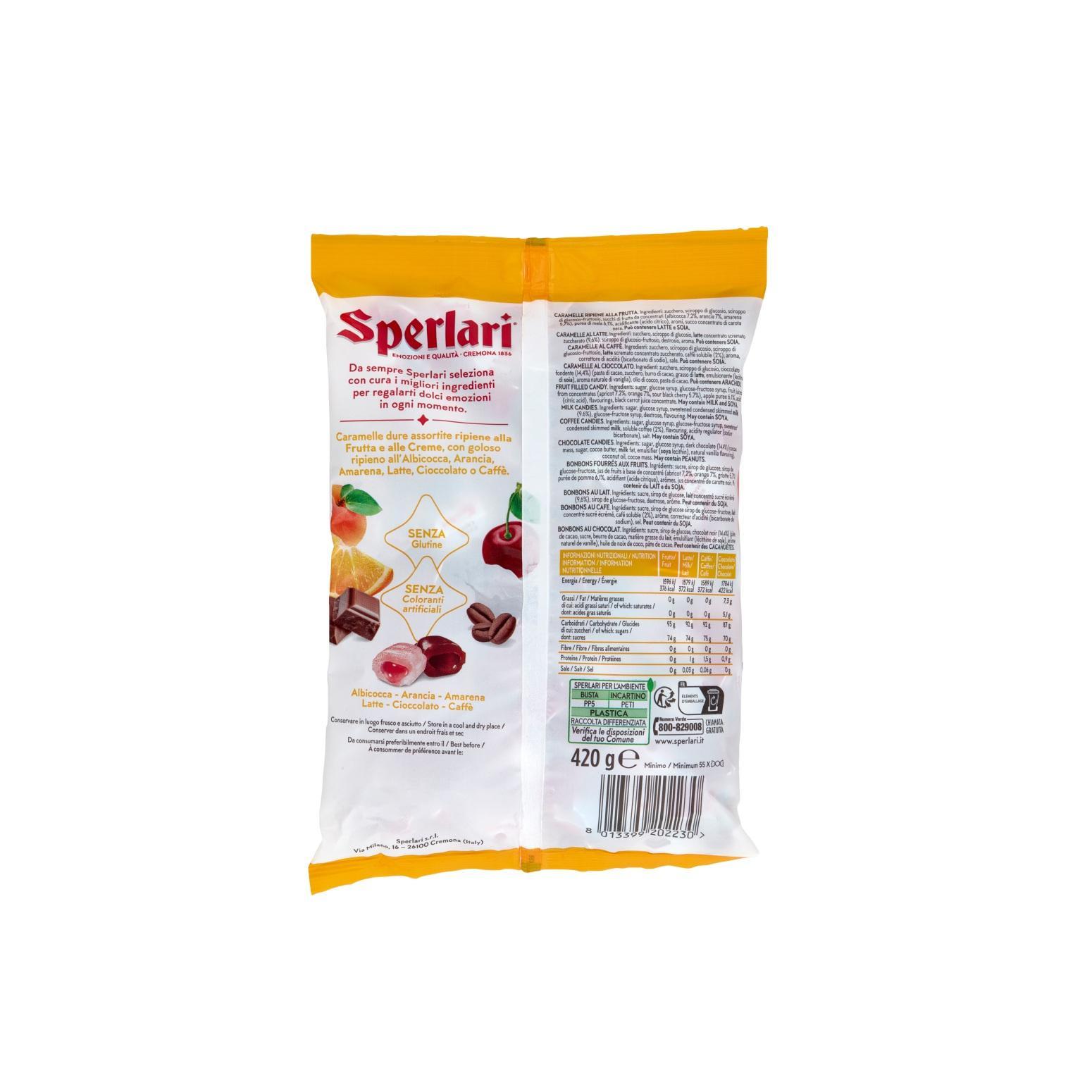 sperlari caramelle dure assortite ripiene alla frutta e creme sperlari 420 gr. - foto 2