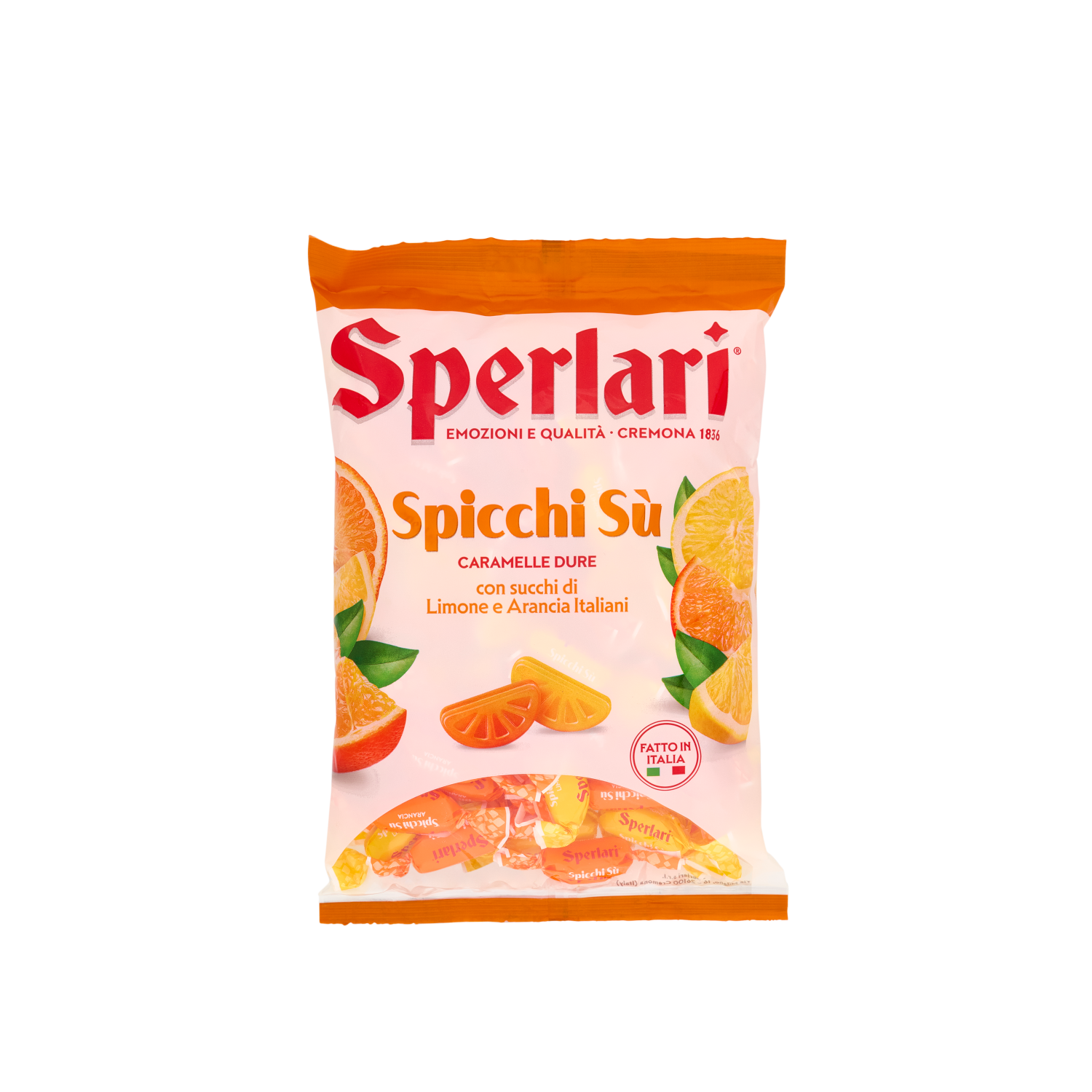 sperlari caramelle dure con succhi di limone e arancia sperlari spicchi su da 420 gr. - foto 1