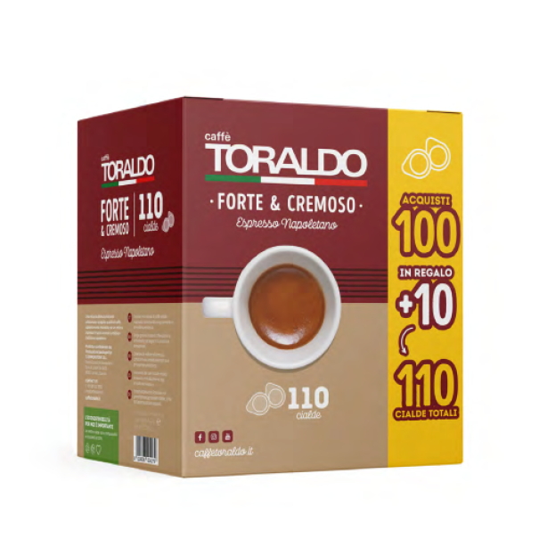 toraldo cialde caffè toraldo miscela forte e cremoso (100 + 10 forte e cremoso) - foto 1