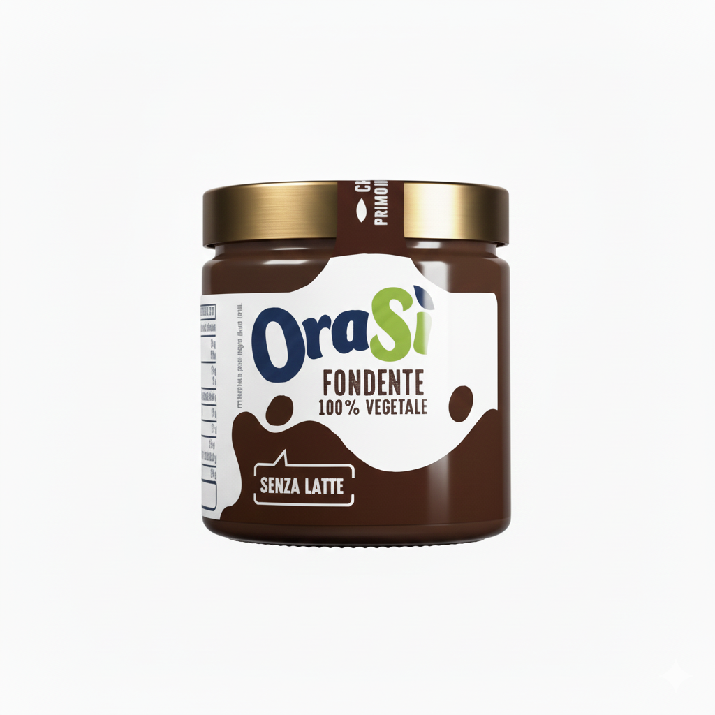 orasi crema spalmabile vegana al cioccolato fondente orasi' 180 gr. - foto 1