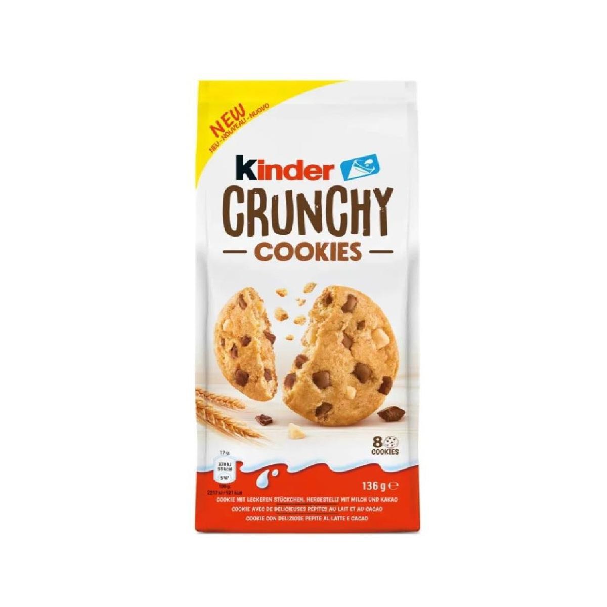 kinder biscotto crunchy cookies kinder 136 gr. - foto 1