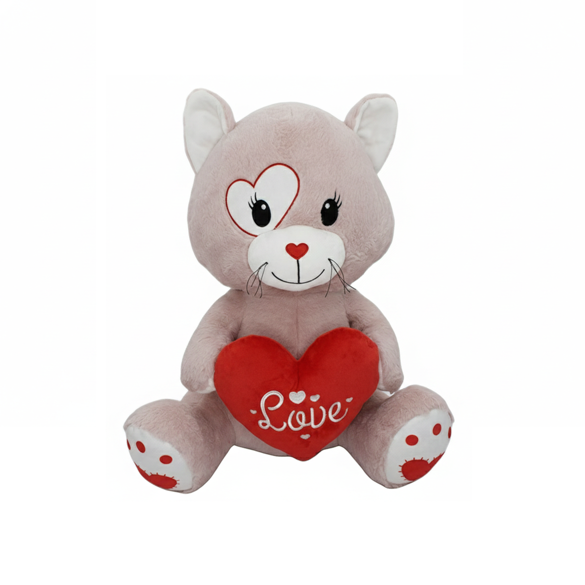 fgf import gatto di peluche con cuore fgf dimensione 55 cm. - foto 1