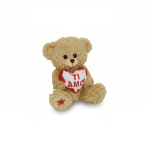 Orso peluche con cuore san valentino amore fgf 25 cm.