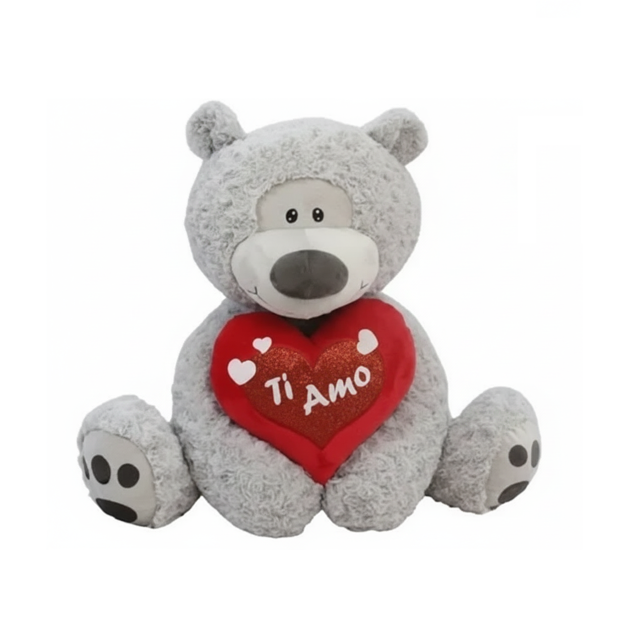 fgf import orso peluche con cuore amore san valentino fgf 55 cm. - foto 1