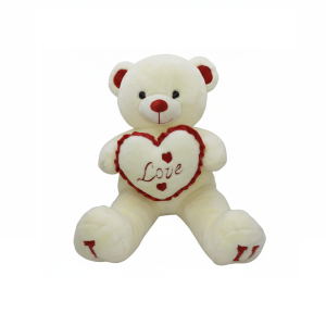 Orso peluche con cuore fgf dimensione 55 cm.