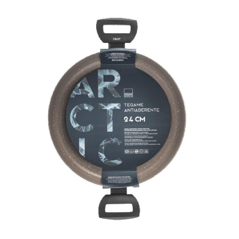 h&h tegame due manici arctic h&h anche per supporto ad induzione diametro 24 cm. - foto 2