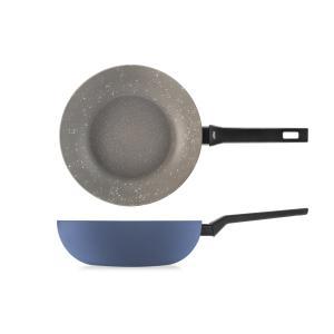 Padella wok antiaderente linea arctic   anche per piano induzione diametro 28 cm.