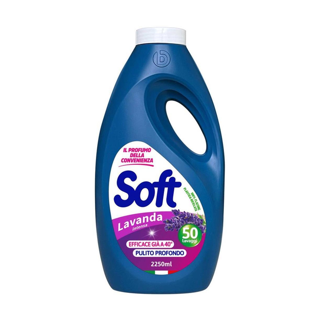 soft detersivo liquido lavanda soft lavatrice 50 lavaggi 2,25 lt. - foto 1