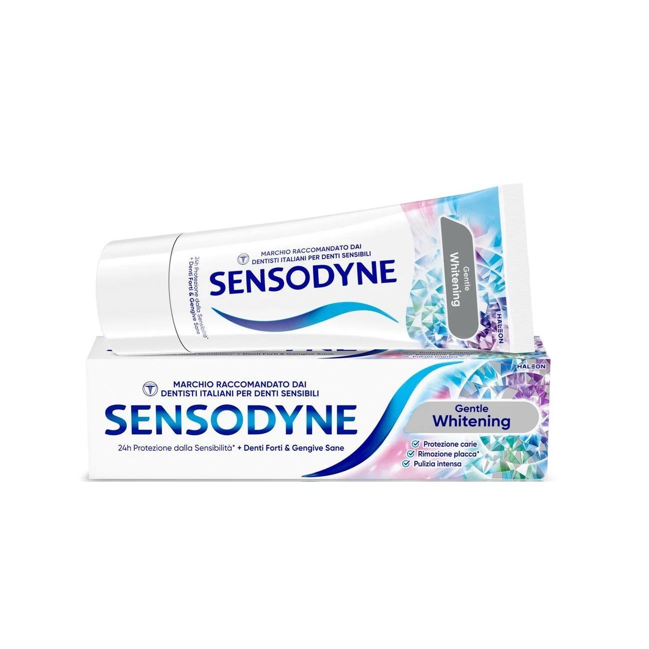 sensodyne dentifricio per denti forti e gengive sane sensodyne gentle whitening 75 ml. - foto 1