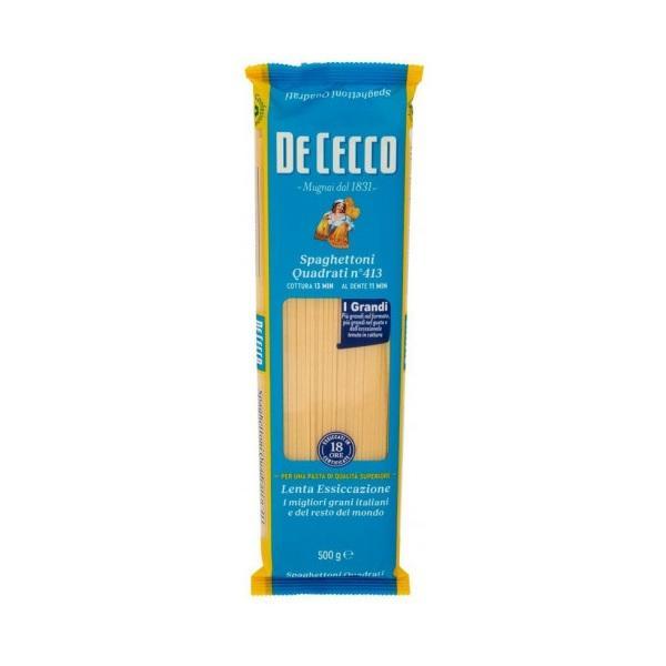 de cecco spaghetti quadrati n413 nuova ricetta de cecco 400 gr. - foto 1