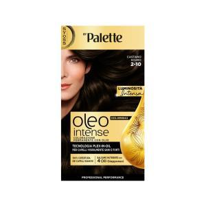 Tintura per capelli colorazione permanente con olio 2-10 castano scuro  by palette oleo intense senza ammoniaca