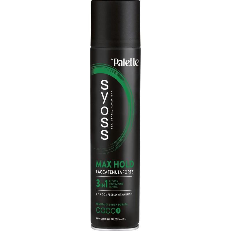 syoss lacca max hold tenuta forte con complesso vitaminico di lunga durata 3 in 1 styling protezione tenuta syoss by palette da 300 ml. - foto 1