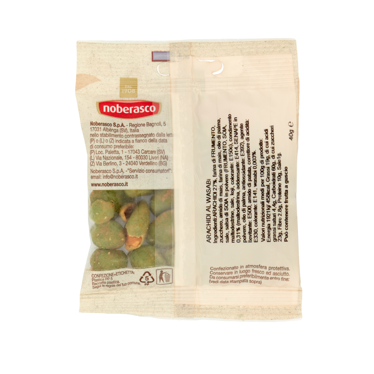 noberasco arachidi wasabi noberasco € 0,99 40 gr. - foto 2