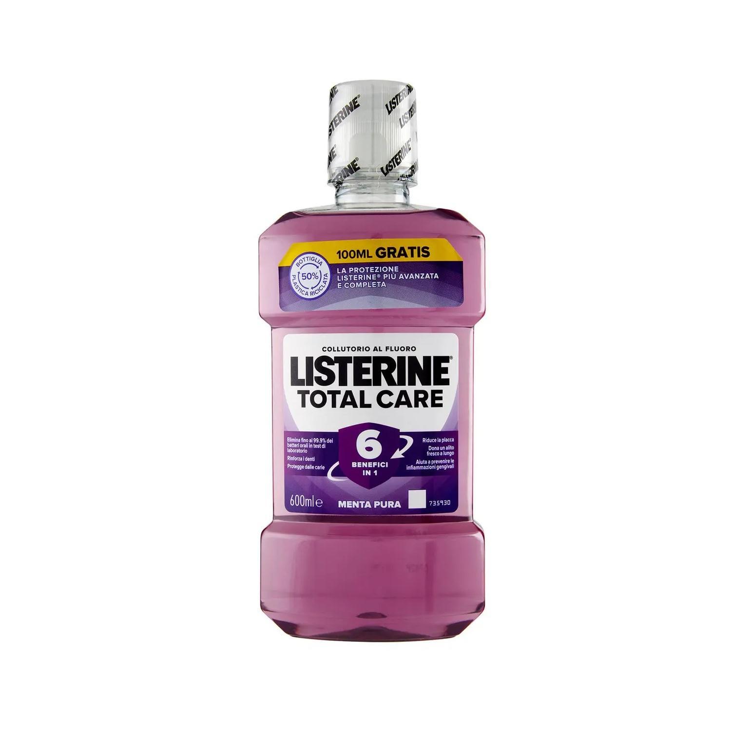 listerine colluttorio menta pura total care listerine 600 ml. - foto 1