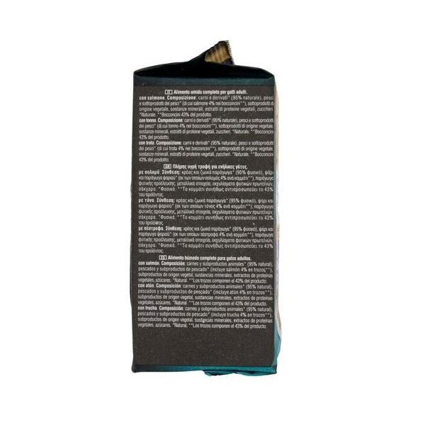 sheba cibo umido per gatti in salsa con salmone tonno e trota sheba delices du jour 6 x 50 gr. - foto 2