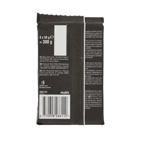 sheba cibo umido per gatti in salsa con salmone tonno e trota sheba delices du jour 6 x 50 gr. - foto 3