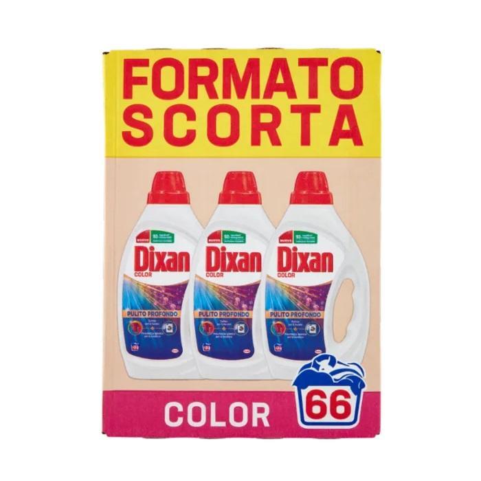 dixan detersivo liquido per lavatrice dixan color x3 66 lavaggi 990 ml. - foto 1